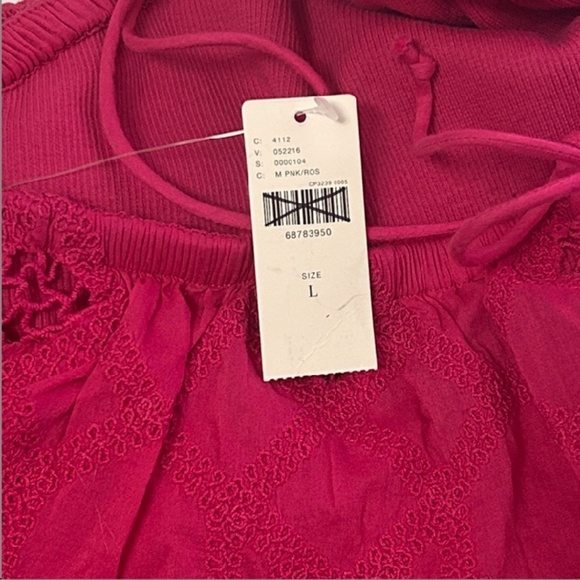 Anthropologie Top Tank Blouse Ruffled Lace Fluttery Strappy Cotton Sleeveless - Picture 12 of 16